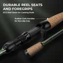 KastKing Spartacus II Twin-Tip Fishing Rod and Reel Combo, Spinning & Casting Combo, Fishing Poles and Reels Combo, KastFlex IM6 Graphite Blanks, 2-Piece Rods with Extra Tip