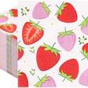 100 Pack Strawberry napkins, Strawberry Theme 1st Birthday Party Decorations Disposable Summer Fruit Paper Napkins for Wedding Birthday Baby Shower Party Supplies