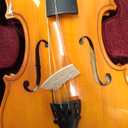 Mendini by Cecilio 14 Inch Solid Wood Viola Set for Beginners - Hand Carved Acoustic Viola Kit with Hard Case, Bow, Rosin, Bridge and Extra Strings (brown)