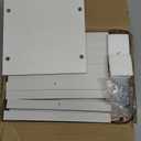 6 Tier Corner Bookshelf，Slim Open Bookshelf，Small Book Shelf for Small Spaces，Living Room, Home Office, 9.45 x 20.8 x 62.2 Inches,（1Pack+White)