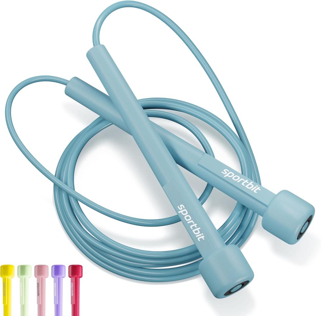 Adjustable Jump Rope for Fitness and Exercise  Skipping Rope for Cardio, Boxing, and Weight Loss  Speed Rope perfect for Men & Women (Mint)