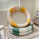 Inflatable Baby Retro Swimming Pool Family Cute Style Thickened Water Pool for Kids Indoor Outdoor Play (Yellow Stripe)