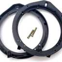 2 PCS Car Speaker Adapter, 6.5 Inches Stereo Speaker Gasket, Replacement Mounting Speaker Adapter Bracket Spacer, Compatible with Honda Fit/Accord/Lingpai/Civic/Chengfan/CRV/Vinzhi