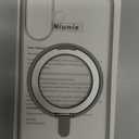 Niunisi for iPhone 17 Case 6.3-Inch with Magnetic 360 Ring Stand Compatible with MagSafe Frosted Matte Shockproof Protective Phone Cover 6.3" 2025, Gray