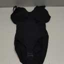 BRABIC Shapewear Bodysuits for Women Tummy Control Shapewear Seamless Deep V-Neck Body Shaper with Built-in Bra(Black, Small)