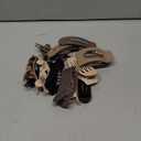 12 Pack Flat Hair Clips for Women Matte Neutral Square Claw Clips, Flat Barrettes & Flower Pins in Black, Blonde, Light Brown & Dark Brown, Soft Touch Hair Accessories for Thick & Thin Hair