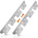 Stove Gap Covers Stainless Steel 2 Pack, Stove Gap Filler, Oven Gap Filler, Range Trim Kit, Stove Guards for Counter Side Gap Kitchen, Adjustable Length 13.8" to 27.5" - Silver