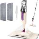 2025Upgrade 4in1 Spray Mop for Floors -Ultra-Absorbrnt Multi -Surface Cleaner with Streak -Free Washable Pads ,Lightweight Ergonomic Design &Quick-Refill(Tile/Hardwood/Laminate)