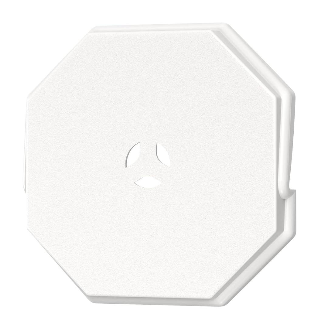 Vinyl Siding Mounting Blocks, Siding Mounting Kit, 130110006001 Octagon Mount Block, Mounting Plate for 1/2 inch Lap and 4 inch to 10 inch Height Siding, White
