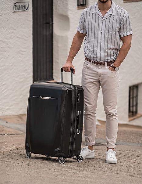 Samsonite Winfield 3 DLX Hardside Expandable Luggage with Spinners, Black, Checked-Large 28-Inch Samsonite Winfield 3 DLX Hardside Expandable Luggage with Spinners, Black, Checked-Large 28-Inch