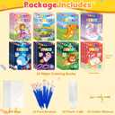 24 Water Coloring Books Party Favors: Bulk Mini Kids Birthday Favor, Goodie Bag Stuffers, Art & Crafts Classroom Prizes, Paint Activities School Toys, Halloween & Christmas Return Gifts for Ages 4-8
