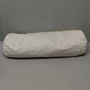 LOFE Buckwheat Pillow - Adjustable Bolster Pillow(17x6) to Provide Firm Support, Neck Roll Pillow for Side and Back Sleepers, Cylinder Pillows with Organic Pillowcase(Tartary Buckwheat Hulls)