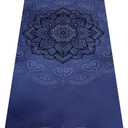 nuveti Yoga Mat Print Extra Thick TPE Non Slip Fitness Exercise Mat with Carrying Bag,72"x24" Extra Thick 6MM Exercise & Workout Mat for Yoga, Pilates Fitness and Floor Exercises