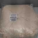 HLOVME Throw Pillow for Couch Decorative 3D Pumpkin Round Velvet Cushion for Sofa Bed Chair Floor 15"X15", Beige