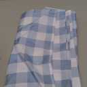 Checkered Tablecloth Rectangle, 2 Pack Gingham Table Cloths Waterproof Wrinkle Free Buffalo Plaid Table Covers Washable for Dining, Parties & Outdoor Picnic(Light Blue and White, 52"×70")
