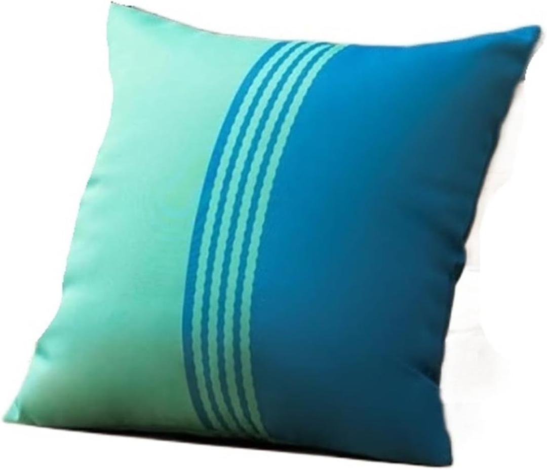 Outdoor Waterproof Pillow Cover, Washable and Reusable Pillow Cover, Outdoor-Specific, Replacement Cover only, 18 * 18 inches(B)