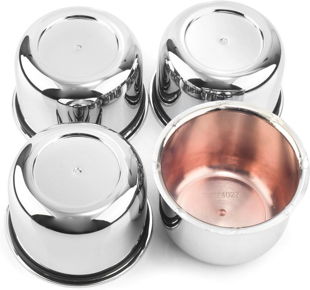 4Pcs 83MM 3.25inch Wheel Center Caps for Weld Racing Wheels Rims, Fit 3.25" Center Bore Chrome Hub Covers