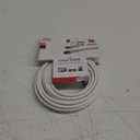 GE RG6 Coaxial Cable, 25 ft. F-Type Connectors, Double Shielded Coax, Input Output, Low Loss Coax, Ideal for TV Antenna, DVR, VCR, Satellite Receiver, Cable Box, Home Theater, White, 33604