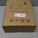 MTWML Hook On High Chair with Tray,Portable Baby High Chair that Attaches to Table,Clip On Fast Table Seat for Babies and Toddlers.Baby Feeding Seat for Dining Tables and Counter(Stripe-Black)