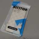 NITITOP Compatible with iPhone 15 Pro Max Case Cute Aesthetic Checkerboard Checkered Pattern for Women Girl Trendy Slim Fit TPU Silicone Shockproof Full Camera Protection Cover - White