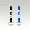 Parker Refill for Parker Retractable Gel Ink Roller Ball Pens, Medium Conical Tip, Blue Ink, 2/Pack