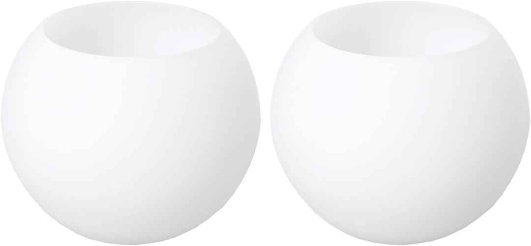 Opal White Frosted Glass Globe Lamp Shades Replacement Lampshade Cover with 1-5/8-inch for Wall Sconce Pendant Lighting G0092