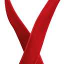 Abbaoww 50 Yards Vintage Red Velvet Ribbon 3/8 Inch Wide for Gift Wrapping Christmas Wedding Home Decoration DIY Projects (Red)