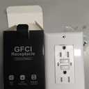 GFCI 15 Amp Self Test, Tamper TR and Weather WR Resistants Duplex Receptacle, Standard Decorative Outlet with LED Indicator, Ground Fault Circuit Interrupter, UL Listed, White (20)