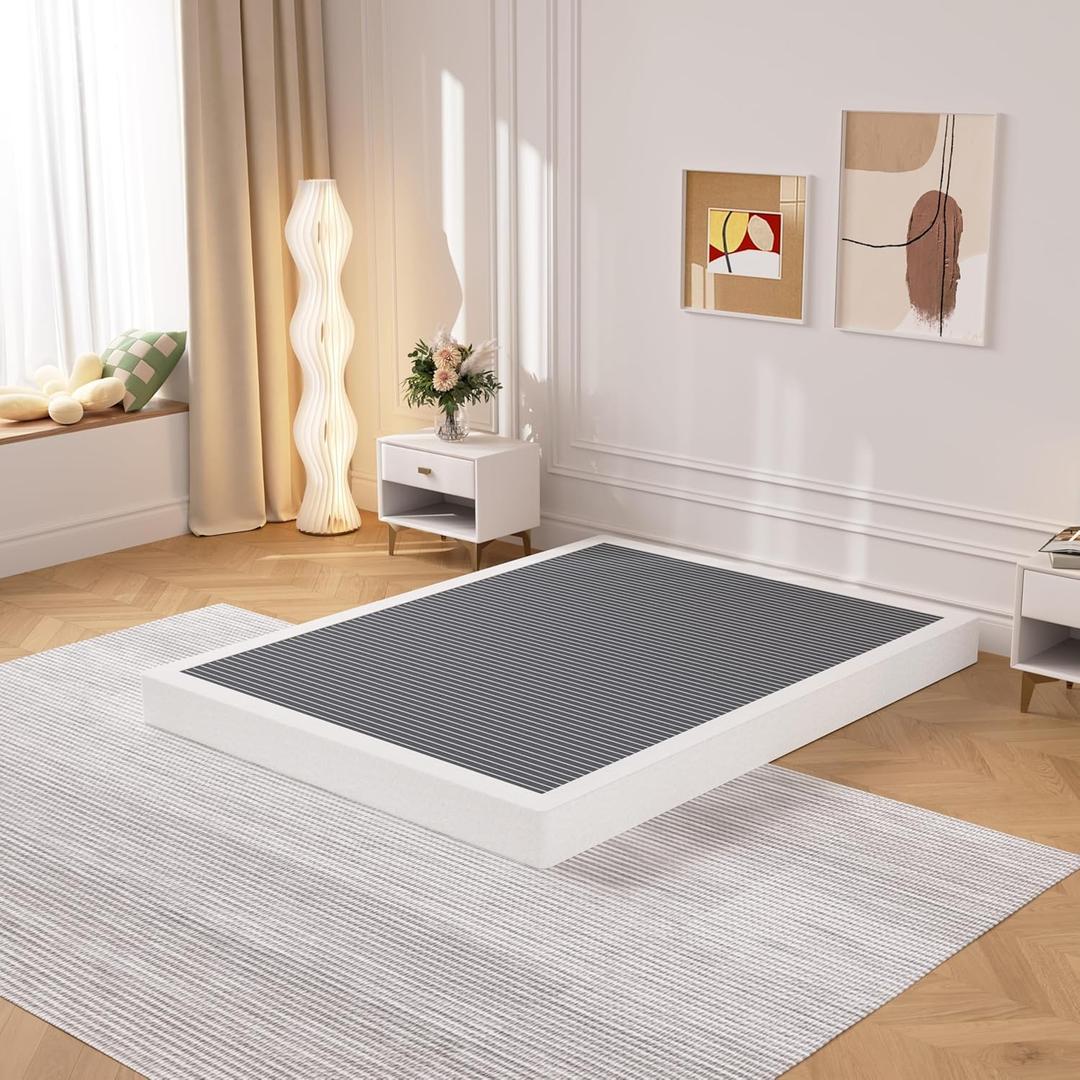 THEARK Queen Box Spring 5 Inch, 3000lbs Heavy Duty Box Spring Queen Size Metal Mattress Foundation, Easy Assembly, Noise Free