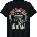 Retro Vintage Native American Trust Government T-Shirt Small