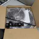 Nifyto Classic Design Wrought Iron Small Side End Coffee Table - Black, Vintage for Living Room, Bedroom, Bathroom, Balcony, Patio, Garden, Swimming Pool Multi-Purpose