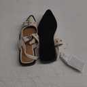 The Drop Women's Evie Moto Pointed Toe Flat (6.5, Cream)