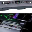 USB Hub for 2025 2026 Tesla Model Y Juniper, 2024 2025 Tesla Model 3 Highland Retractable Fast Car Charger Hub with 5 Port, Tesla Center Console Accessories for Phone Fast Charging Fit iPhone Samsung