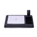 Lap Desks for Adults, Home Office Black Carbon Laptop Lap Desk Stand with Wrist Rest, Mouse Pad & Phone Holder, Cushioned Lap Tray Laptop Stand for Bed & Couch, Fits up to 15.6 Inch Laptops