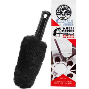 Chemical Guys Gerbil Wheel and Rim Cleaning Brush - Soft Natural Bristle Detailing Tool for Tires, Exhausts & Delicate Surfaces - Wheel Cleaner Brush to Safely Clean Brake Dust, Grime and Dirt, 1 Pack