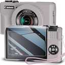 TUOOUT Silicone Case for Powershot G7X Mark II Digital Camera with with Removable Lens Cover and Screen Protector and a Lanyard for Powershot G7X Mark II Accessories -(Rose Grey)