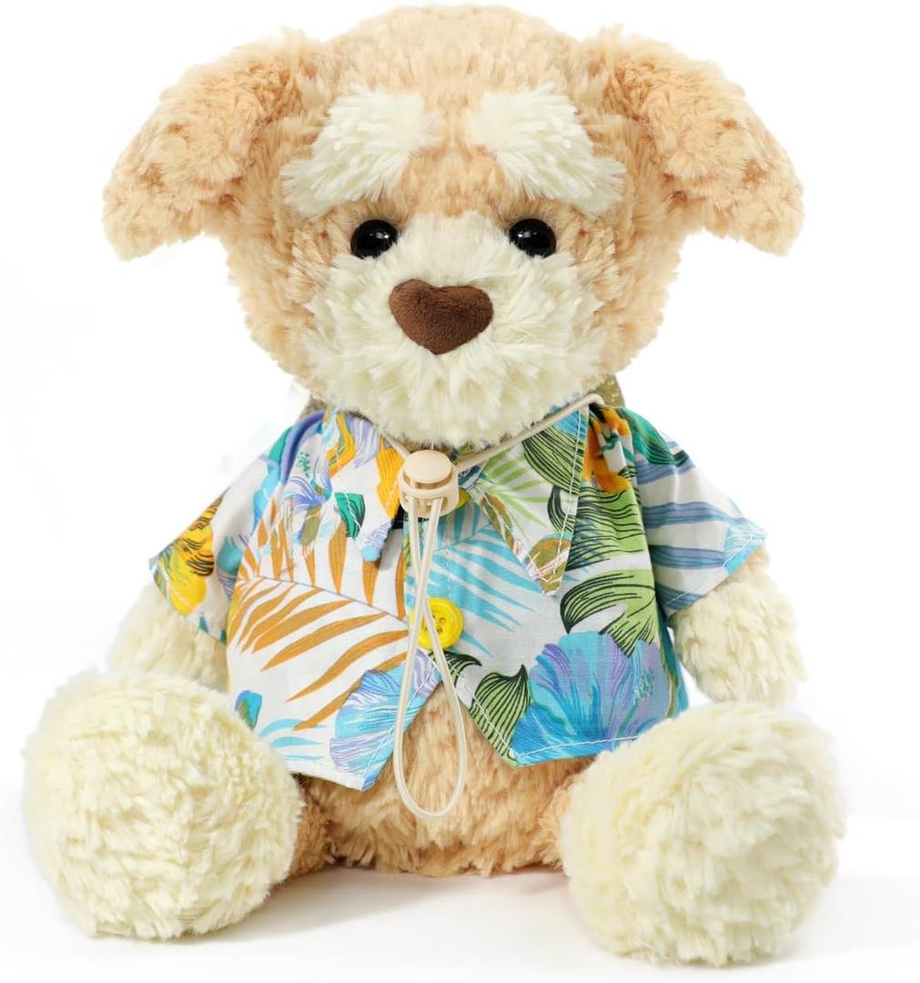 RECUR Dog Stuffed Animals Plush Toy,Heatable Lavender Scented Puppy Plushie for Anxiety Relief, Gift for Children or Adult