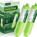 RVGUARD Inline RV Water Filter, Reduces Odors, Bad Taste, Rust, Chlorine, Ideal for RV and Marine use, 2 Pack