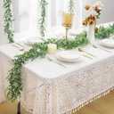 Dolicer 10 Pack Eucalyptus Garland, 60FT Faux Eucalyptus Greenery Garland, Artificial Eucalyptus Leaves Vine, Fake Hanging Eucalyptus Garlands Wedding Backdrop Arch Wall Table Party Decor (Grey Green)