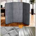 Blvornl Corduroy Office Chair Mat for Hardwood Floor and Low Pile Carpet, 35.4" x 47.3" Non-Slip Desk Rolling Chair Mat for Hard Floors, Heavy Duty Carpeted Floor Protector Rug for Home, Dark Grey