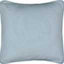 King Charles Modern Farmhouse Floral Matelasse Decorative Pillowcase, 100% Cotton Breathable Bedding, Throw Pillow (20" x 20"), Blue