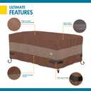 DUCKCOVERS Ultimate Waterproof 56 Inch Rectangular Fire Pit Cover, Outdoor Firepit Cover