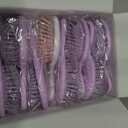 Bridesmaid Proposal Gifts 8pcs Mini Travel Brush bachelorette party accessories Cute hair Brush for Wedding Party Favors for Wedding Party Favors (White&Purple, 8pcs)