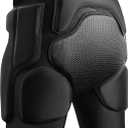 3D Hip Protective Padded Shorts EVA Tailbone Pad Impact Gear for Skiing Skating Snowboarding Skateboarding (Medium)