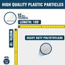 Crawl Space Vapor Barrier, 12 Mil Vapor Barrier, 10'x100', Plastic Drop Cloth Covering for Crawlspace Encapsulation, Thick Plastic Sheeting, Black and White Panda Film