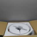 Black Semi Flush Mount Ceiling Light with Amber Glass Shades, 3-Light Modern Farmhouse Chandelier for Kitchen, Bathroom, Hallway, and Entryway