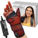 ELEKHEAL Electric Thumb & Wrist Heating Pad for Hand Arthritis with 3 Heat & 5 Timer Settings, Heated Wrist Wrap for Carpal Tunnel Syndromes, Tendonitis Left/Right Hand Pain Relief(S)