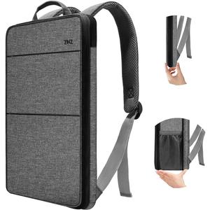 ZINZ Slim & Expandable Laptop Backpack Water Resistant Backpack Travel Backpack Compatible with MacBook Air/Pro/Neo 13-14 inch, XPS 13/14, Surface 13.5" and Most 13-14 NotebooksG01BK01