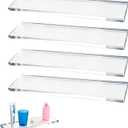 4pack Acrylic Medicine Cabinet Replacement Shelves 13inch Medicine Replacements Suitable for Medicine Bathroom Kitchen WallMounted Hanging Medicine Cabinet Shelves