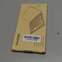 CACOE Wireless Keyboard with Stand, Mini Keyboard for Cell Phone, Ultra-Slim Portable, Foldable, Dual-Channel QWERTY with Stand Holder for Smartphone and More iOS Android Windows, Ocean Blue